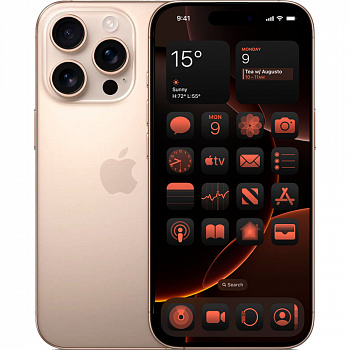 Смартфон Apple iPhone 16 Pro (eSIM) 256 ГБ пустынный титан